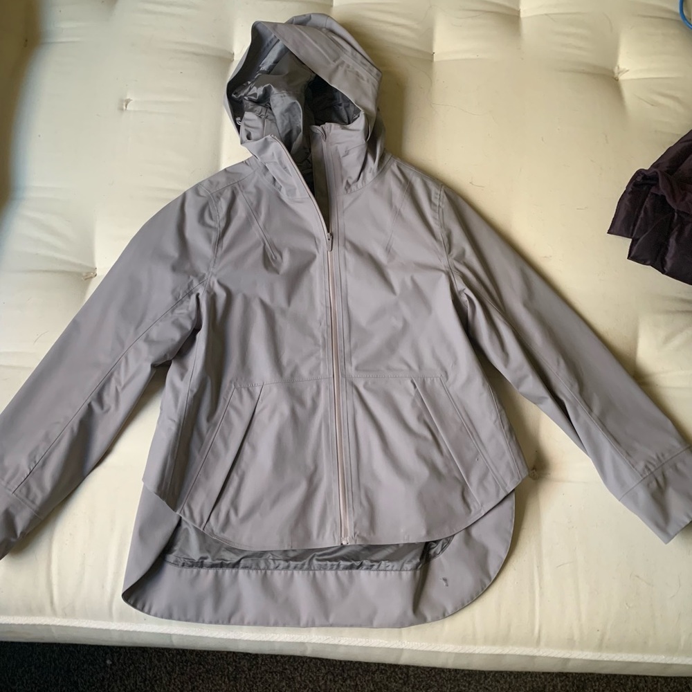 Grey Lululemon Rain Coat